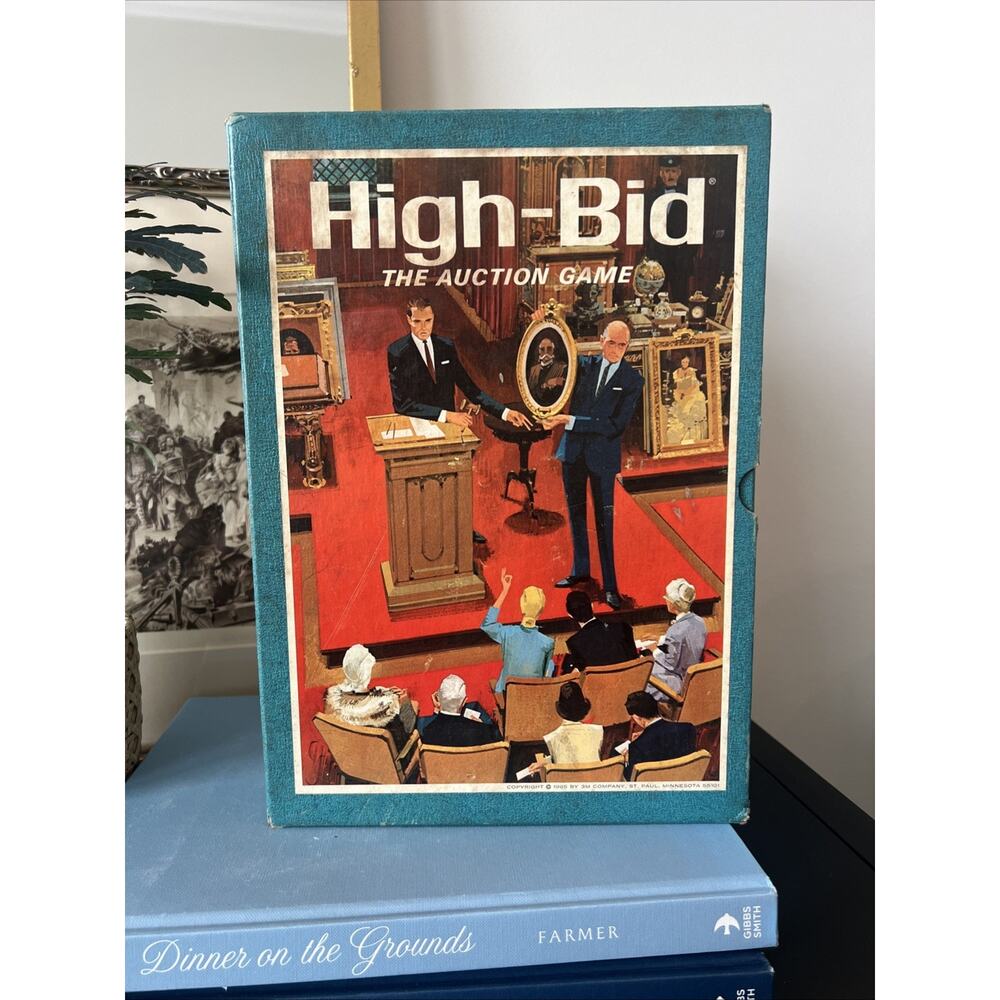 High Bid Vintage Board Game 1968 by 3M – Bookshelf Series – Complete & VGC‎